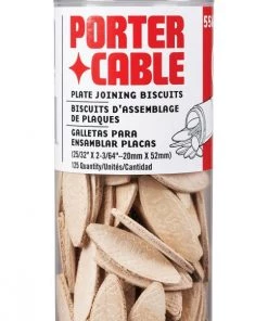 Brand new 🛒 PORTER-CABLE Woodworking Tool Accessories Tube of Plate Joining Biscuits 🌟