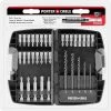 Hot Sale 😀 PORTER-CABLE Screwdriver Bits Set Steel Hex Shank Screwdriver Bit Set (35-Piece) 😀