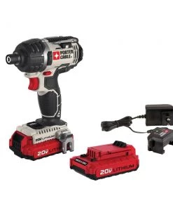 Coupon π PORTER-CABLE Impact Drivers 20-volt Max 1/4-in Variable Speed Cordless Impact Driver (2-Batteries Included) π