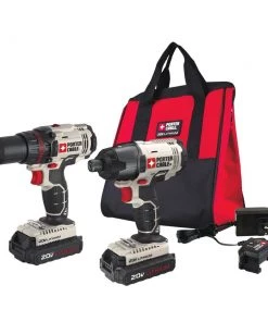 Promo π PORTER-CABLE Power Tool Combo Kits 2-Tool 20-Volt Max Power Tool Combo Kit with Soft Case (2-Batteries Included and Charger Included) π