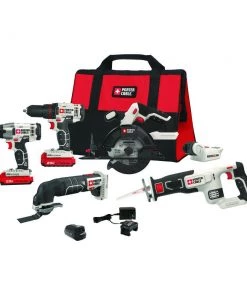 Discount 🛒 PORTER-CABLE Power Tool Combo Kits 6-Tool 20-Volt Max Power Tool Combo Kit with Soft Case (2-Batteries Included and Charger Included) ✔️