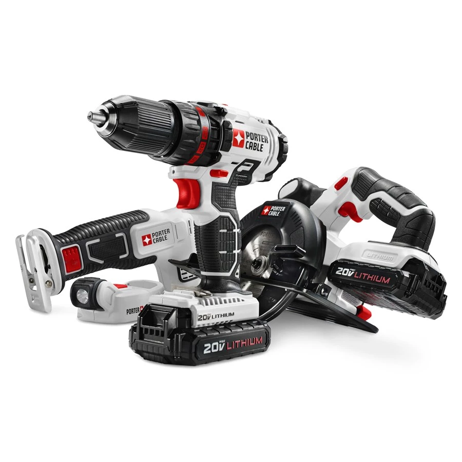 Cheapest π PORTER-CABLE Power Tool Combo Kits 4-Tool 20-Volt Max Power Tool Combo Kit with Soft Case (2-Batteries Included and Charger Included) π - Image 3