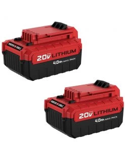 Discount π PORTER-CABLE Power Tool Batteries & Chargers 20-Volt Max 2-Pack Amp-Hour Lithium Power Tool Battery Kit π₯°