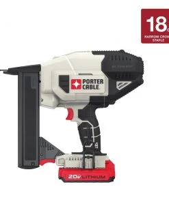 Outlet 😀 PORTER-CABLE Nailers 18-Gauge 20-Volt Max Cordless Narrow Crown Stapler Nailer 🤩
