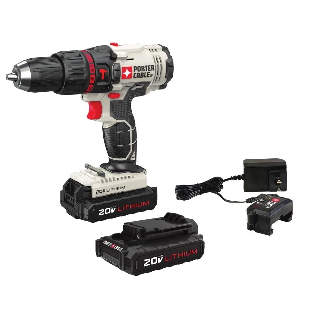 Cheapest β€οΈ PORTER-CABLE π¨ Hammer Drills 1/2-in 20-volt Max Variable Speed Cordless π¨ Hammer Drill (2-Batteries Included) π