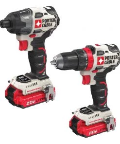 Coupon 😍 PORTER-CABLE Power Tool Combo Kits 2-Tool 20-Volt Max Brushless Power Tool Combo Kit Case (2-Batteries Included and Charger Included) 🔔