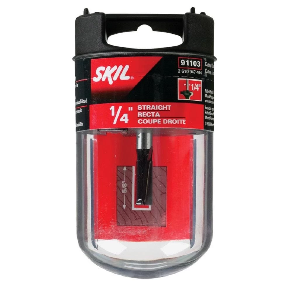 Budget π SKIL Straight & Mortising Router Bits 1/4-in Carbide-Tipped Straight Router Bit π€©