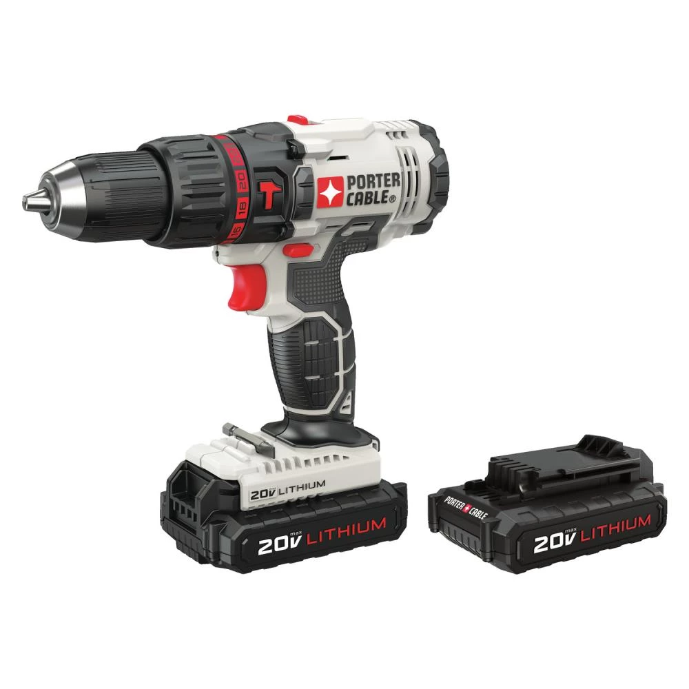 Cheapest β€οΈ PORTER-CABLE π¨ Hammer Drills 1/2-in 20-volt Max Variable Speed Cordless π¨ Hammer Drill (2-Batteries Included) π - Image 6