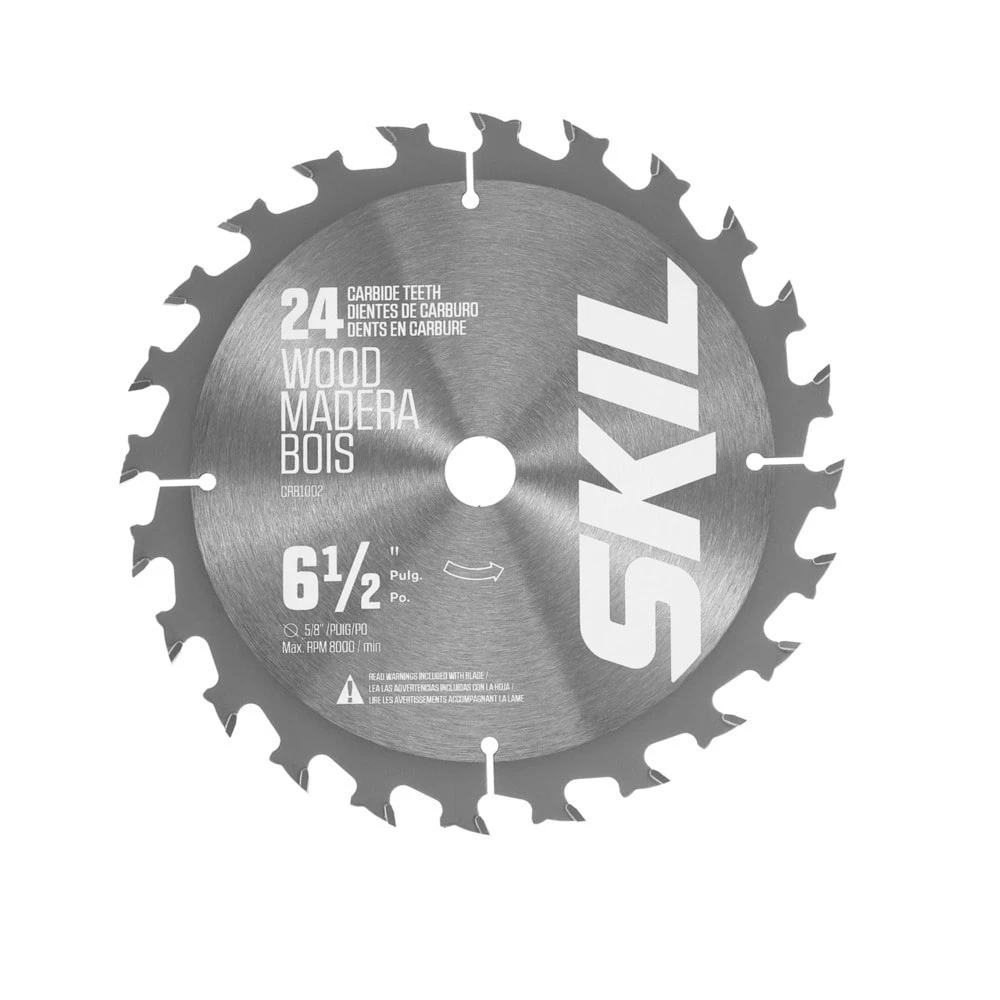 Promo π SKIL Circular Saw Blades Construction 6-1/2-in 24-Tooth Tungsten Carbide-tipped Steel Circular Saw Blade π