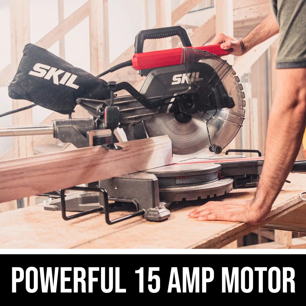 Flash Sale π SKIL Miter Saws 10-in 15 Amps Dual Bevel Sliding Compound Corded Miter Saw π - Image 2