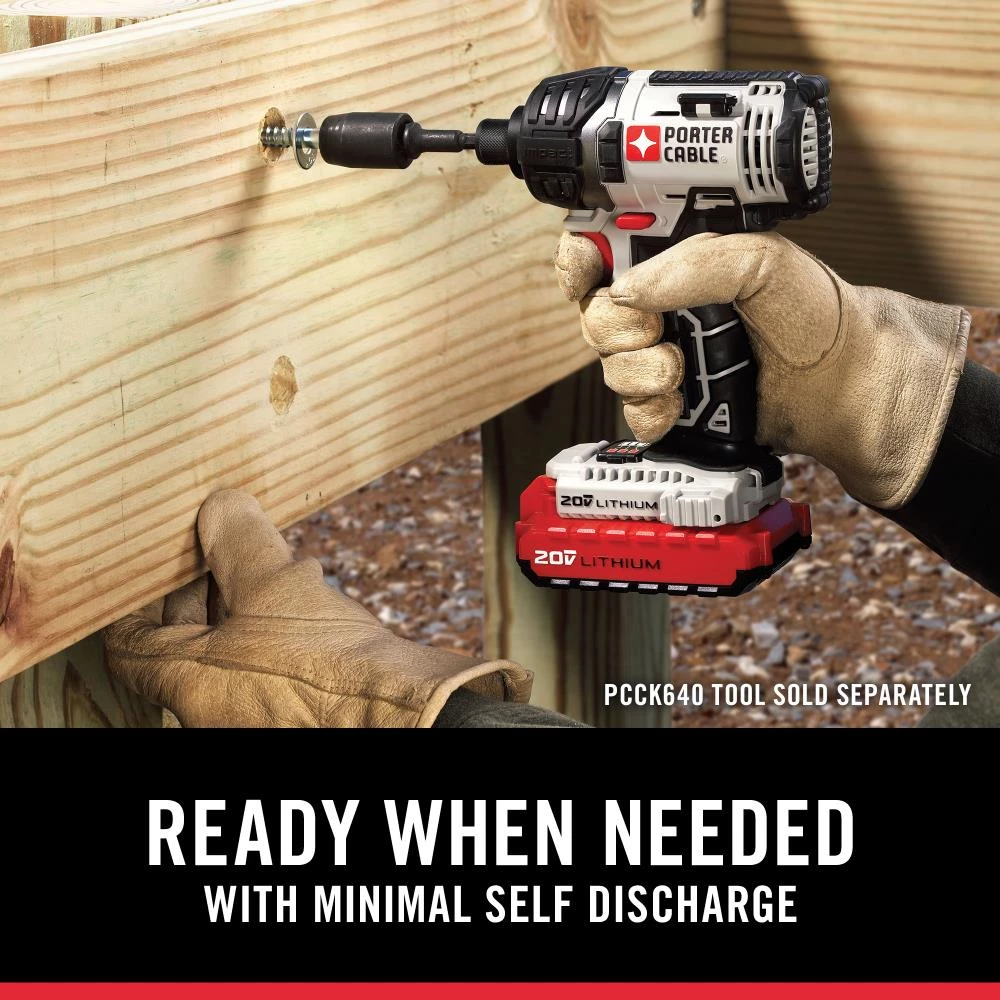 Promo β PORTER-CABLE Power Tool Batteries & Chargers 20-Volt Max 2 Amp-Hour Lithium Power Tool Battery π₯ - Image 5