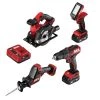 Best Sale ⭐ SKIL Power Tool Combo Kits PWR CORE 12 4-Tool 12-Volt Brushless Power Tool Combo Kit Case (2-Batteries Included and Charger Included) 🔔