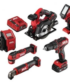 Cheapest ⌛ SKIL Power Tool Combo Kits PWR CORE 12 6-Tool 12-Volt Brushless Power Tool Combo Kit Case (2-Batteries Included and Charger Included) ⌛