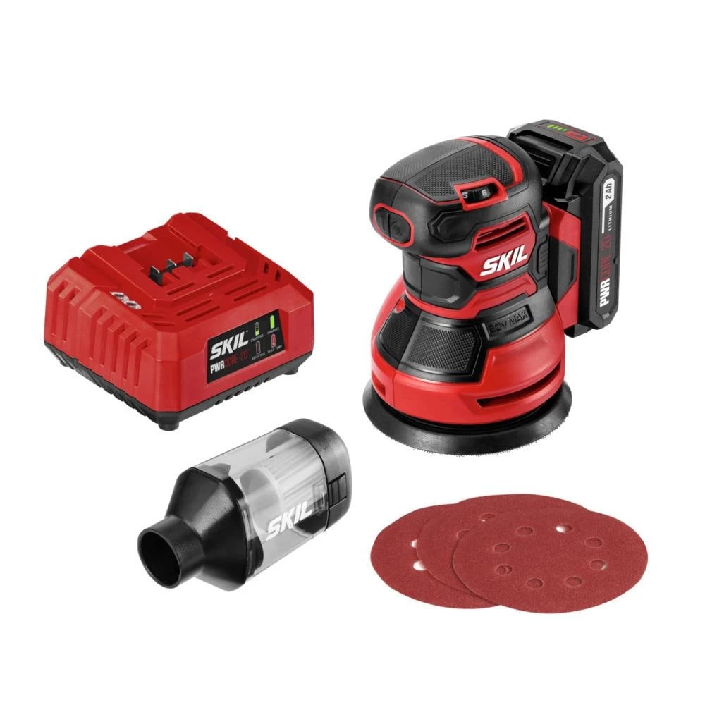 Deals βοΈ SKIL Power Sanders PWR CORE 20-Volt Cordless Variable Speed Random Orbital Sander with Dust Management (Battery Included) βοΈ