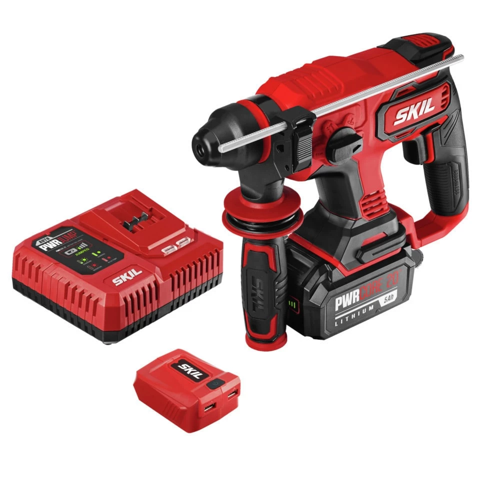 Budget π₯° SKIL Rotary π¨ Hammer Drills PWR CORE 20 20-Volt SDS-Plus Variable Speed Cordless Rotary π¨ Hammer Drill (1-Batteries Included) π