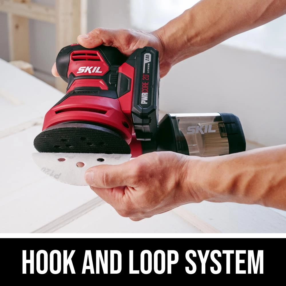 Deals βοΈ SKIL Power Sanders PWR CORE 20-Volt Cordless Variable Speed Random Orbital Sander with Dust Management (Battery Included) βοΈ - Image 7