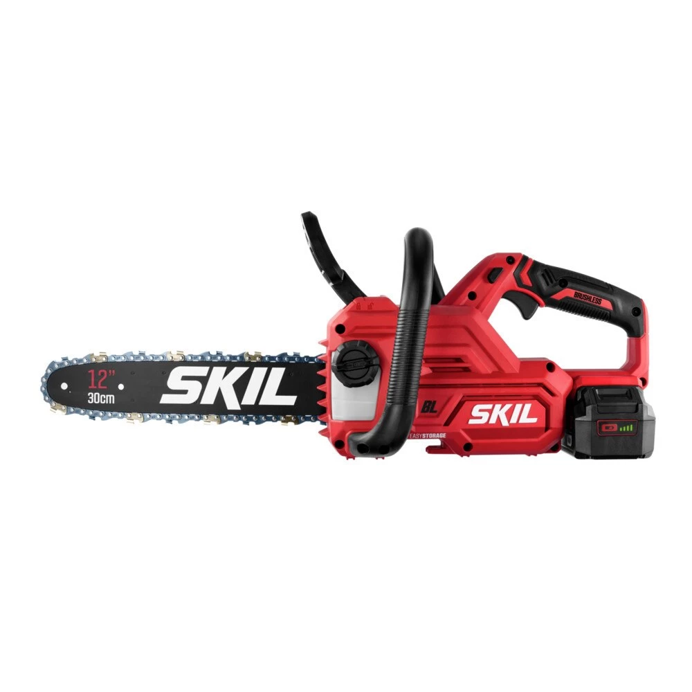 Best deal π SKIL Cordless Electric Chainsaws PWR CORE 20-volt 12-in Brushless Cordless Electric Chainsaw 4 Ah (Battery and Charger Included) β¨ - Image 9