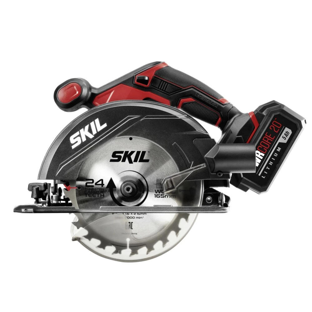 Best Sale π SKIL Circular Saws PWR CORE 20-volt 6-1/2-in Cordless Circular Saw Kit Circular Saw (1-Batteries Charger Included) 𧨠- Image 6